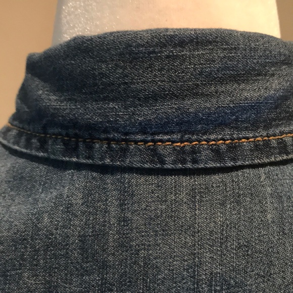 “JOE FRESH” Ombre Denim Style Long Sleeve Dress. - Picture 4 of 16